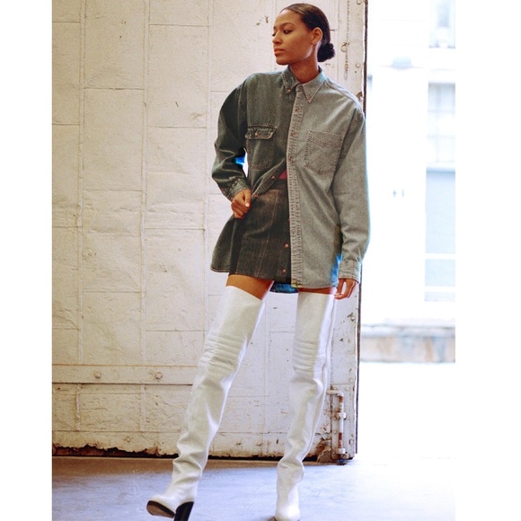 Isabel Marant Laelle Over-The-Knee White Boots Sz 40 ( IT39 / US9  ) New - Picture 6 of 16